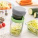 Cortador de Verduras en Espiral y Rallador con Recetas Naranja