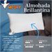 Almohada Brillantina Moshy Algodón y Poliéster 150x35 Blanco