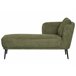 Beliani Chaise longue Poliéster ARTHEZE Verde Oscuro