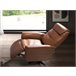 Sillón relax giratorio tapizado en piel Marron