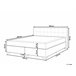 Beliani Cama continental Poliéster ADMIRAL 190x210 Gris Claro