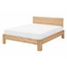 Beliani Cama con somier Madera de pino ROYAN 147x207 Marron