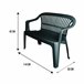 Banco exterior en PVC Verde