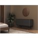 Cómoda madera, acero 7172 Gris Oscuro