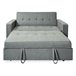 Sofá Cama de 2 Plazas modelo Vienna con Reposabrazos Gris