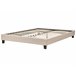Beliani Cama con somier Poliéster ROANNE 169x211 Beige