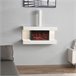 KAMINIO Eléctrica Chimenea LIZ con Tubo de Chimenea Blanco