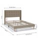 Estructura de Cama tapizada Esther 90x190 Beige