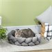 Cama para Mascotas PawHut Gris
