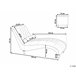Beliani Chaise longue Terciopelo MURET Mostaza