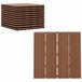 Baldosas de Exterior HDPE Outsunny Marron
