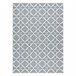Alfombra de cuerda sisal COLOR Flores 80x150 Gris