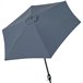 Parasol hexagonal 300 cm color antracita mástil aluminio Aktive Garden Gris
