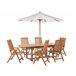 Beliani Conjunto de comedor JAVA Marron