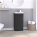 Mueble de Baño con Lavabo Madrid, con armario de almacenamiento. Negro