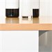 Mesa de Bar Tablero de MDF, Metal HOMCOM, hogar - cocina 115x55 Blanco