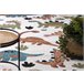 Alfombra FUN Dino para niños dinosaurios 180x270 Crema