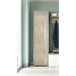 Armario multiusos 1 puerta efecto madera Blanco