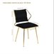 2 piezas, silla de comedor, silla de cocina, silla de salón Negro