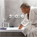 Asa de Seguridad para Baño Angular Doble Blanco