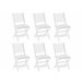 Beliani Cojines de asiento TOLVE Blanco/ Beige