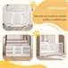 Barrera para Perros MDF PawHut, mascotas - accesorios para perros Blanco
