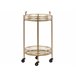 Beliani Carrito de cocina FARLEY Dorado