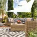 Toldo sombreo Aktive Garden triangular uv50 color blanco Blanco
