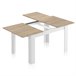 Mesa de comedor extensible Danna 140 190x90 Roble