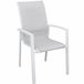 Set de jardín con mesa y 6 sillas ANZIO color gris Blanco