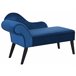 Beliani Chaise longue izquierdo Terciopelo BIARRITZ Beliani Chaise longue izquierdo Terciopelo BIARRITZ Azul Marino