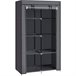 Armario Vestidor Tela Con Puertas Cremallera Nyana Home Gris