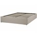 Beliani Cama con somier Poliéster DINAN 147x214 Beige