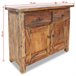 Aparador de madera maciza reciclada estilo rústico 4402019 Marron