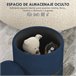 Taburete de Almacenaje Poliéster, Espuma HOMCOM Azul