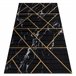 Alfombra EMERALD exclusivo 2000 glamour 120x170 Negro