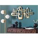 Beliani Decoración de pared MANGANESE Dorado