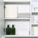 Armario de Baño con Espejo Melamina de Madera y Vidrio kleankin 60 Blanco