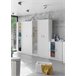 Armario multiusos 1 puerta efecto madera 37 Blanco