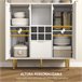 Alacena de Cocina MDF HOMCOM, hogar - cocina Blanco