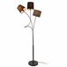 Lámpara de pie Treviso Metal Tela 3 x E14 [lux.pro] Multicolor