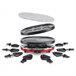 Raclette grill 8 Personas 4 En 1 Rp412 H.koenig Negro/ Rojo