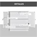 Armario Baño de Pared MDF kleankin, hogar - baño 60 Blanco