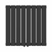 Radiador de panel Nore de Diseño doble capa plano acero Negro