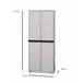 Armario exterior en PVC Gris