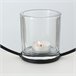 Porta velas meta negro RUMBA 30cm Negro