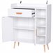 Aparador Tablero de partículas HOMCOM, hogar - muebles de comedor 80 Blanco