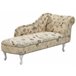 Beliani Chaise longue derecho Poliéster NIMES Beige