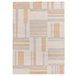 Alfombra de diseño geométrico CRAFT - ATTICGO 80x150 Beige