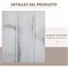 Biombo Separador Madera de Paulownia, MDF HOMCOM Blanco